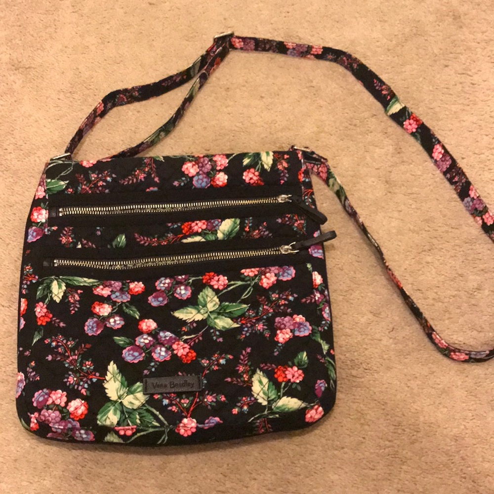 Vera Bradley Triple Zip Hipster in Winter Berry